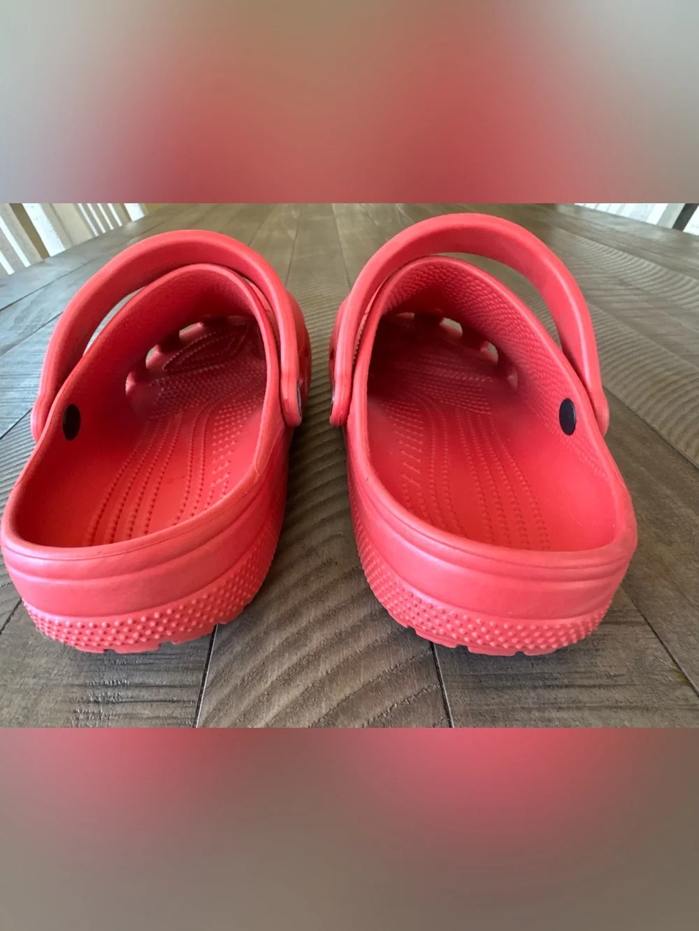 CROCS - Classic Crocs Comfort Clogs Dragon Fruit Red Men’s Size 9  (W/11)